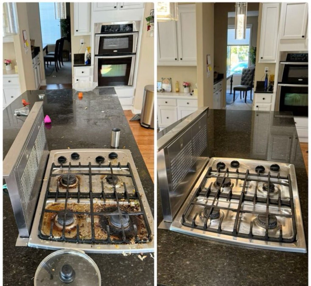 Stovetop degreased