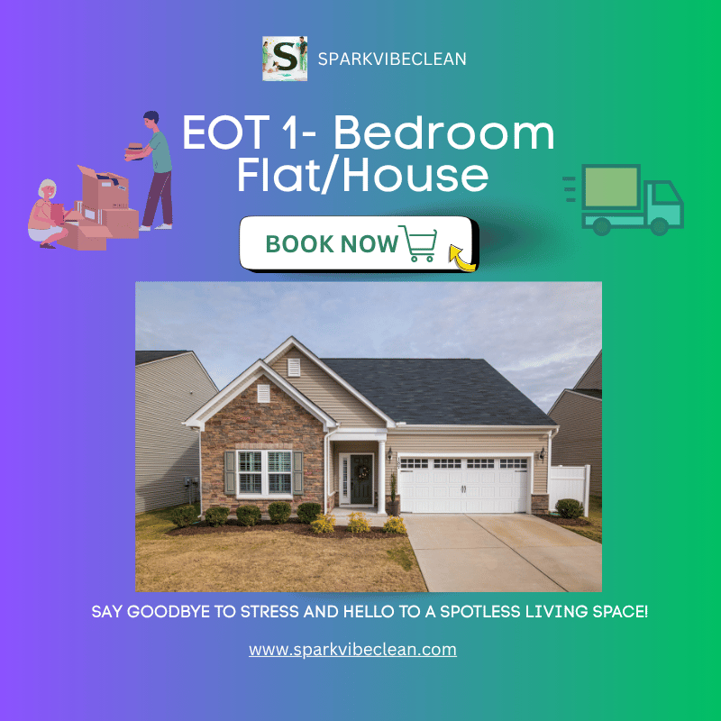 End Of Tenancy 1 Bedroom Flat SparkVibeClean